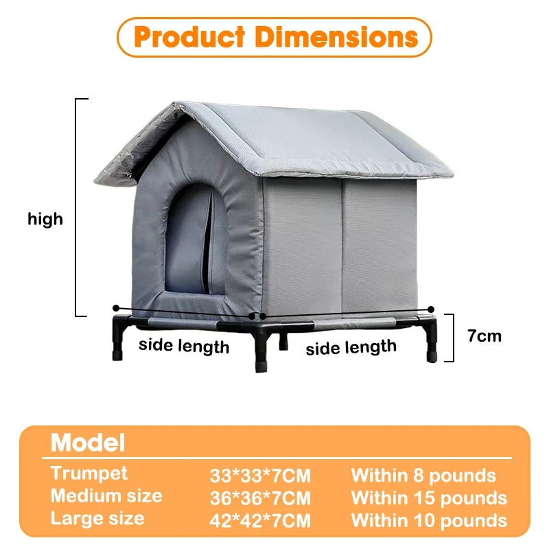 Waterproof Outdoor Pet House Thickened Cat - MyPetDollar.com