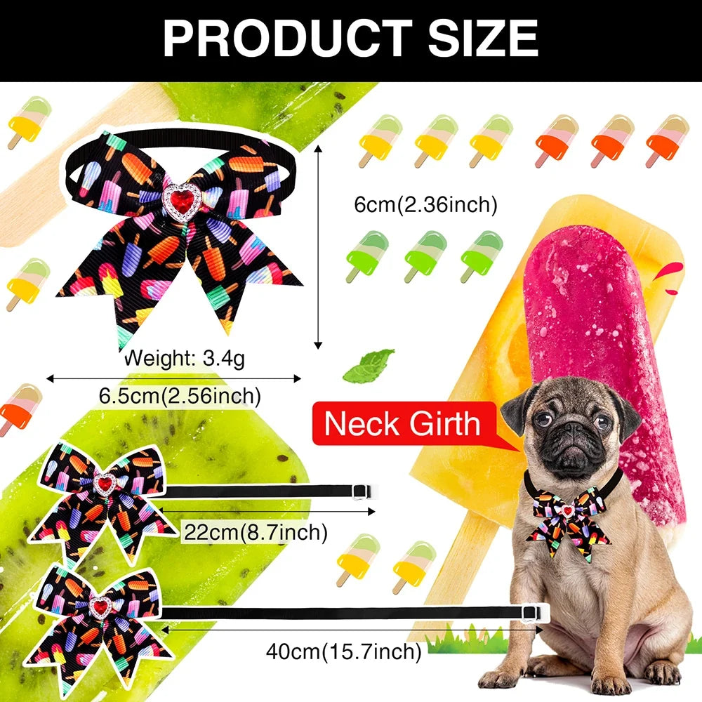 50/100pcs Small Dog Accessories Dog Bowtie - MyPetDollar.com