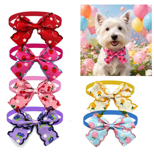 50/100pcs Summer Dog Neck Ties Pet Bowties - MyPetDollar.com