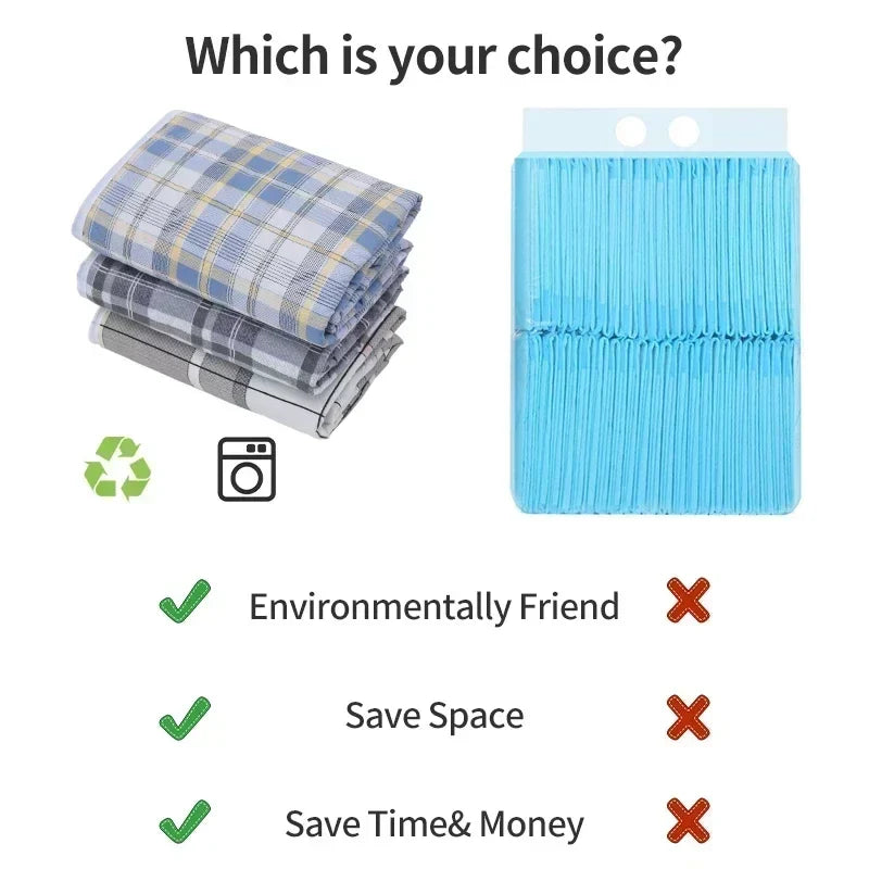 Dog Pee Pad Washable Puppy Training Diaper - MyPetDollar.com