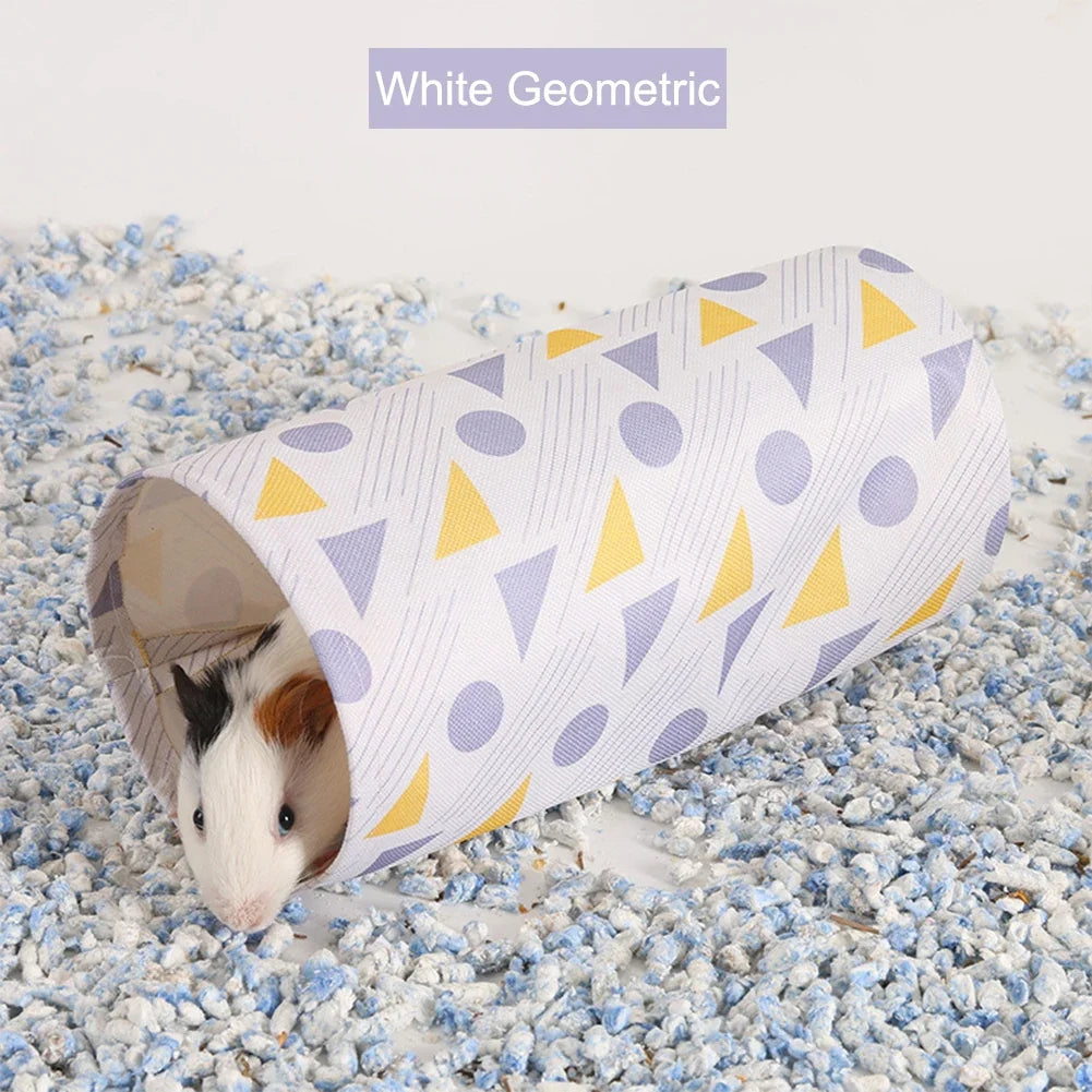 Small Animal Fun Tunnel Indoor Toys Hamster Guinea Pig Game – 3 Colors