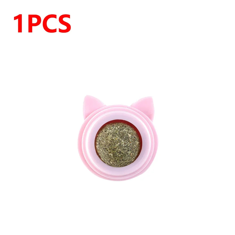 1-3pcs Pet Catnip Toys Wall Ball Licking - MyPetDollar.com