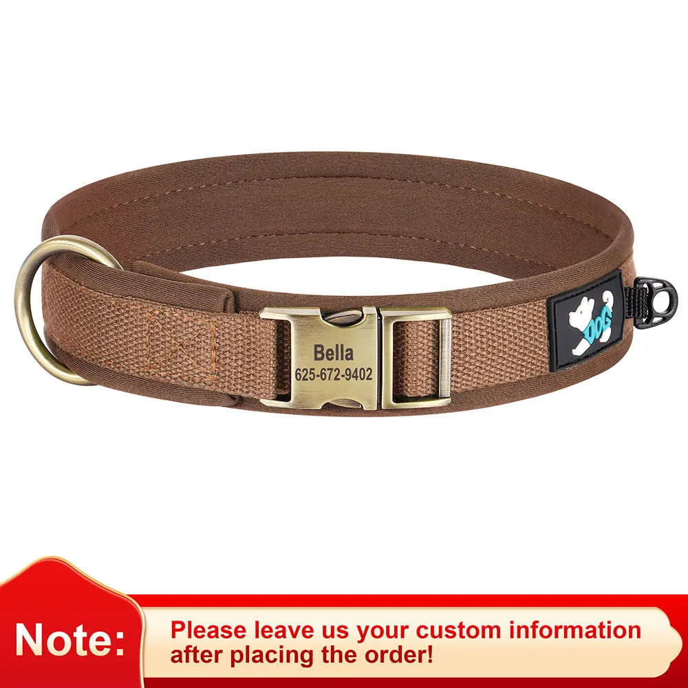 Personalized Nylon Dog Collar Adjustable Dog - MyPetDollar.com