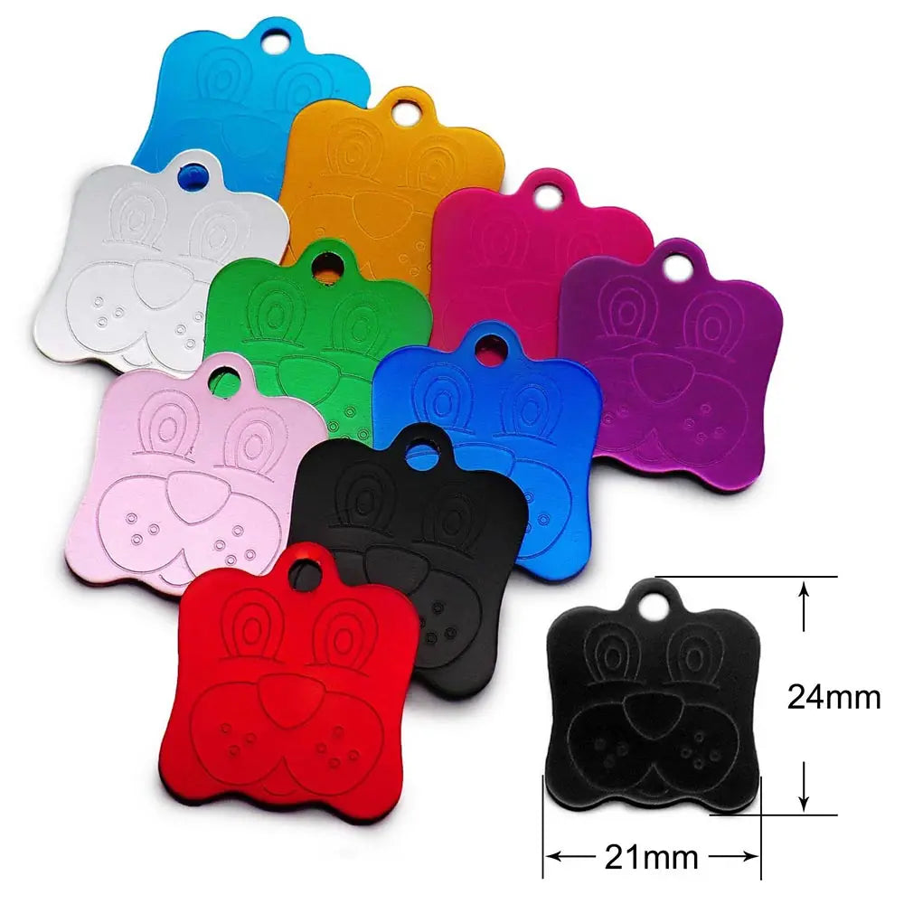 Random Mix 100pcs Aluminum Blank ID Tag - MyPetDollar.com