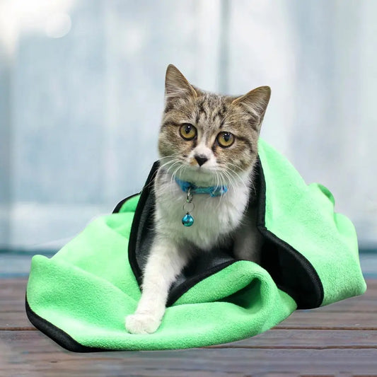Quick-Drying Pet Towel Soft Lint-Free Fiber - MyPetDollar.com