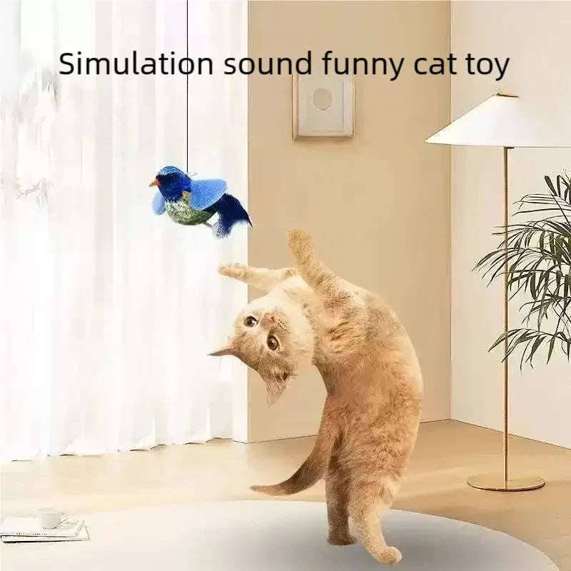 Smart Touch Activated Chirping Bird Cat Toy - MyPetDollar.com