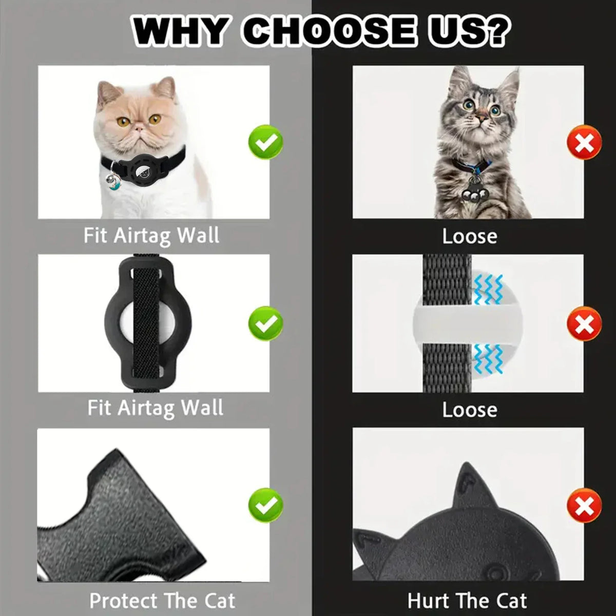 Fashion Airtag Pet Collar Adjustable Elastic - MyPetDollar.com