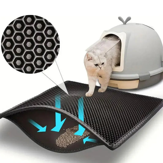 Pet Cat Litter Mat Waterproof Double Layer - MyPetDollar.com