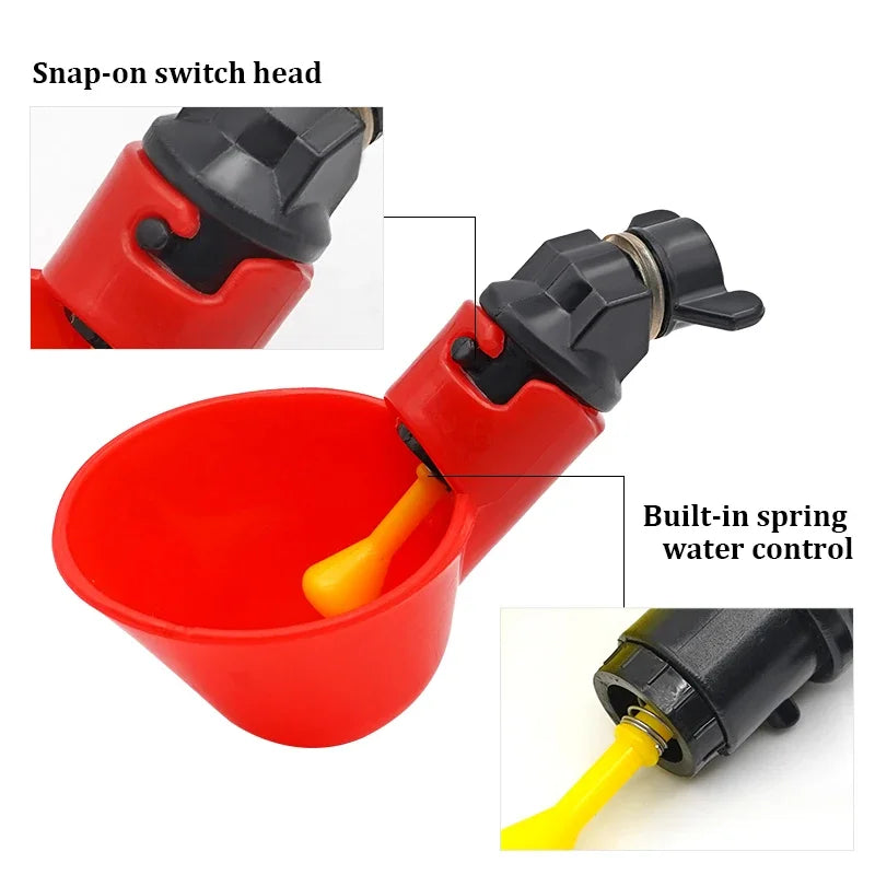 6-36Pcs Chicken Quail Hanging Water Cups - MyPetDollar.com