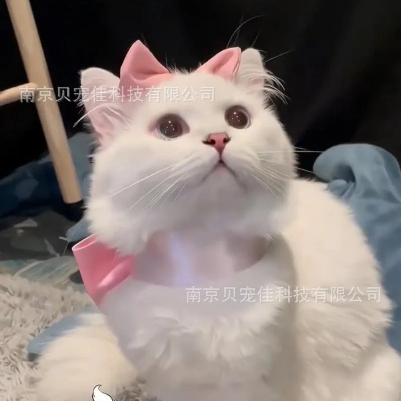 Mary Cat Bow Tie Pet Collar Scarf Necklace
