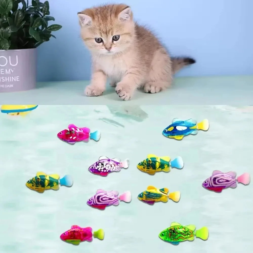 Cat Toy LED Inductive Interactive Swimming Robot Fish – view 2