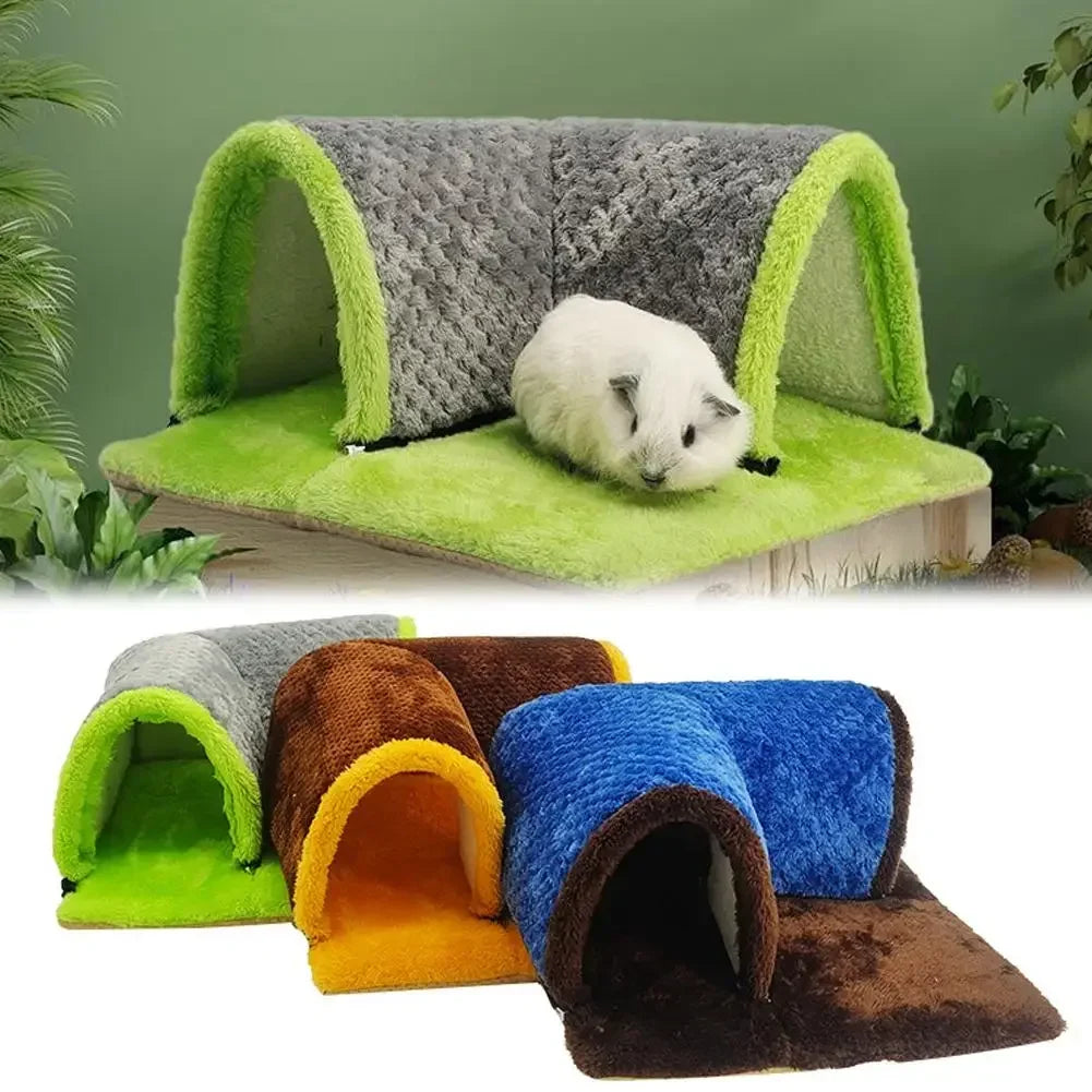 Warm Guinea Pig Hideout Tunnel Bed, Soft - MyPetDollar.com