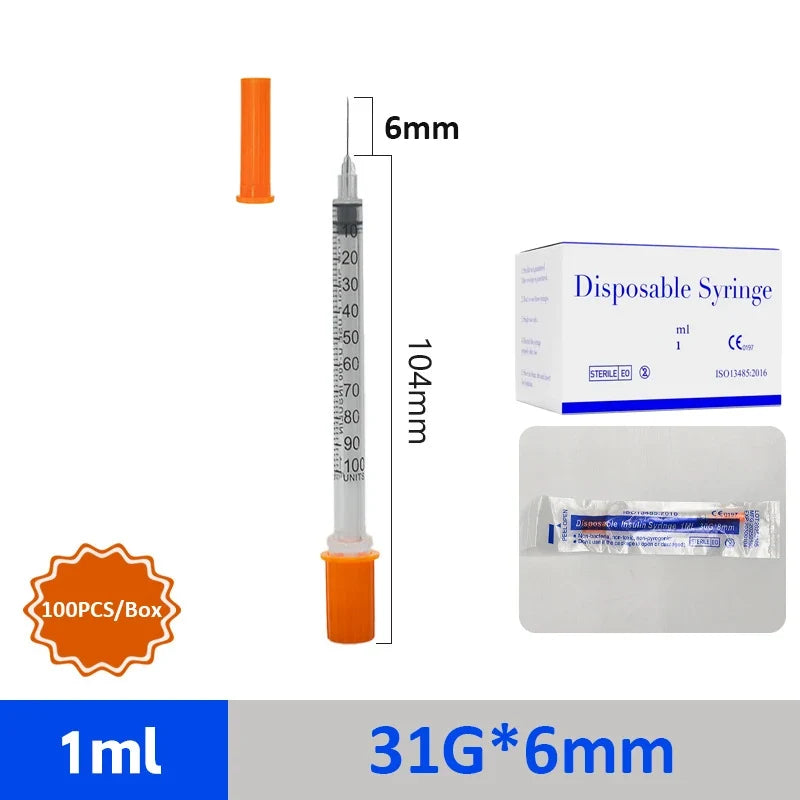 100PCS/Box Multi-Size 1ml Safety Syringe - MyPetDollar.com
