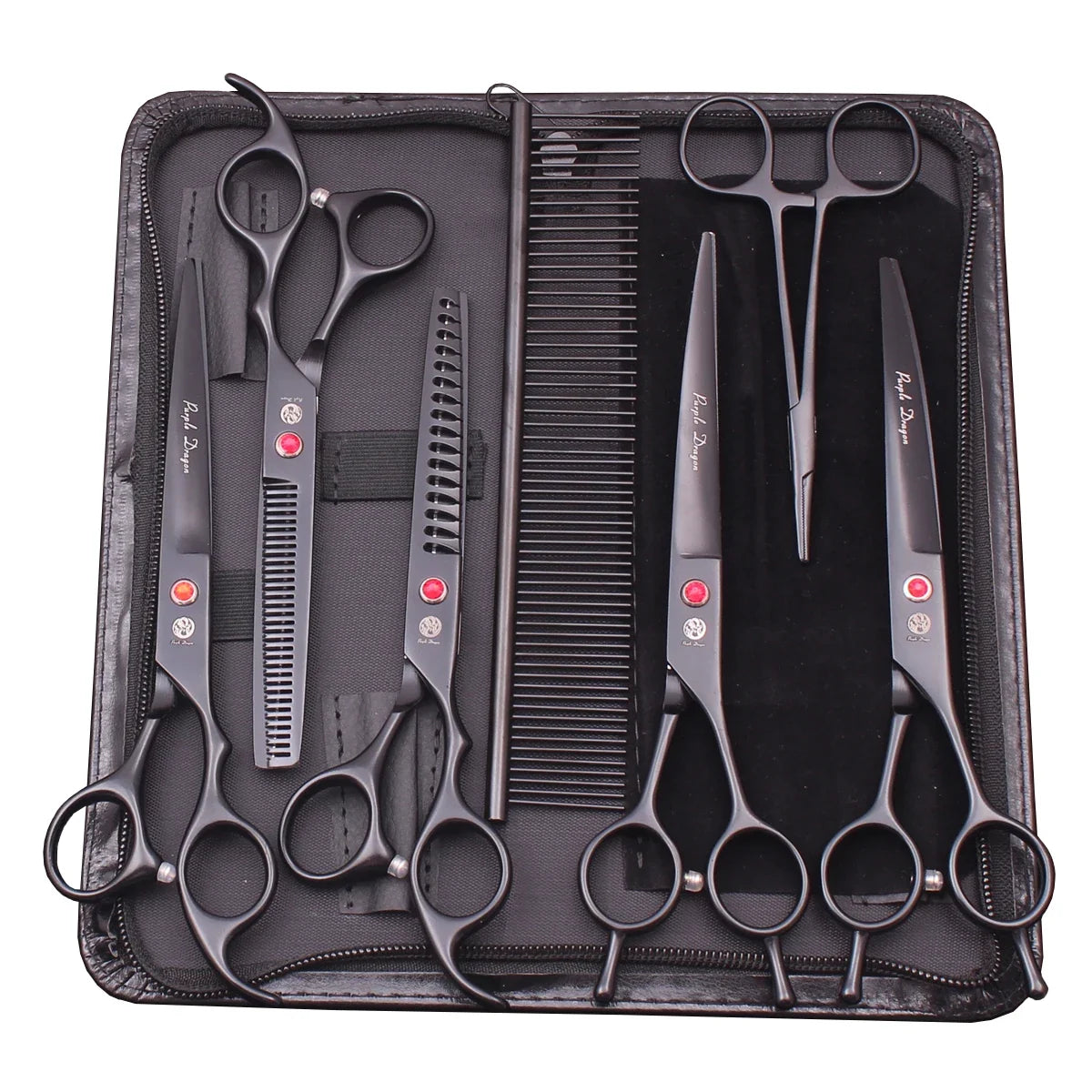 Purple Dragon Dog Grooming Scissors Kit 7" - MyPetDollar.com
