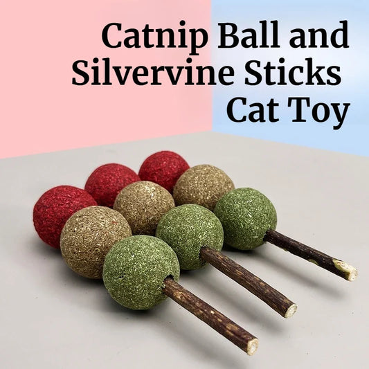 Catnip Ball Stick Cat Grass Toys Cat Catnip - MyPetDollar.com