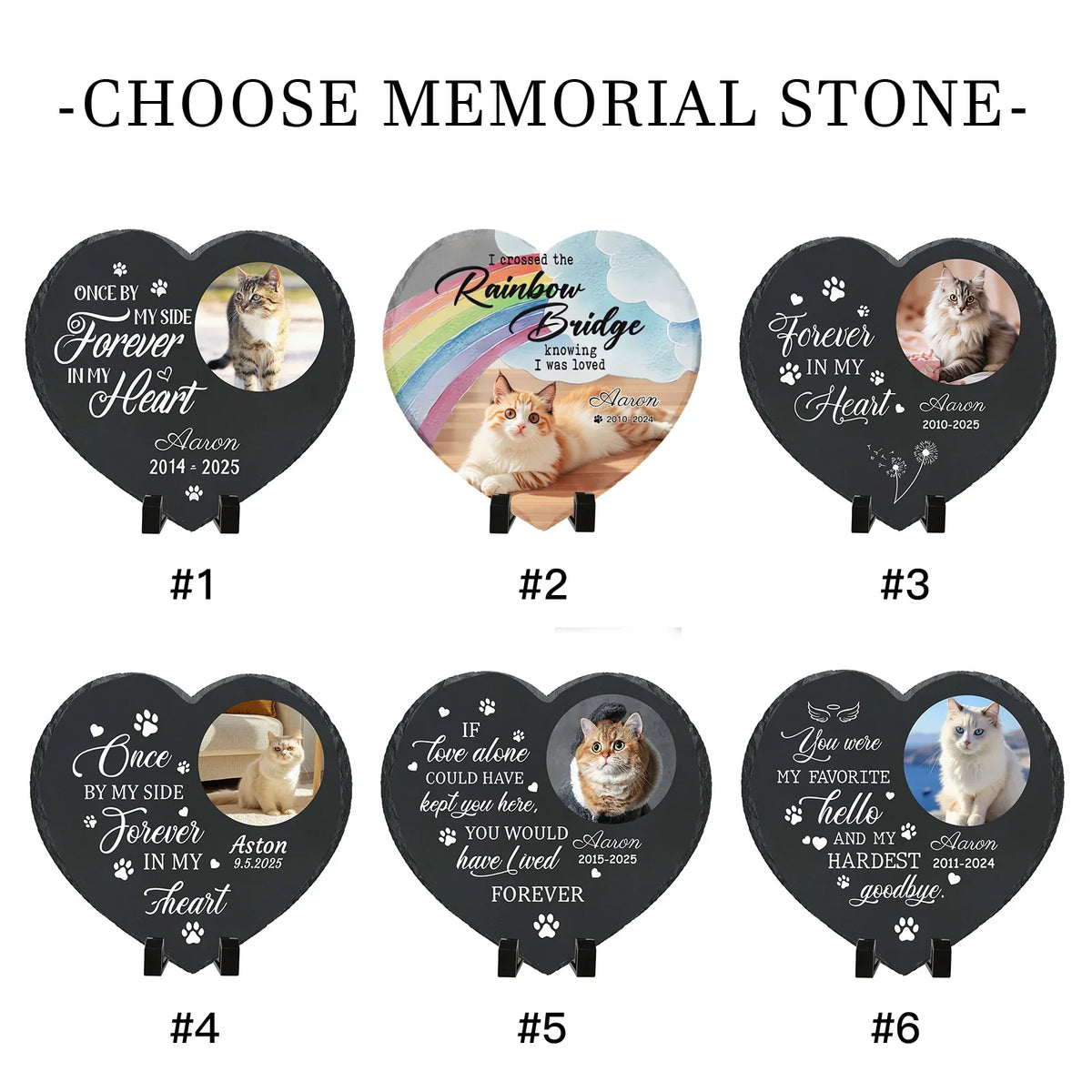 Personalized Pet Memorial Stone,Custom Cat - MyPetDollar.com