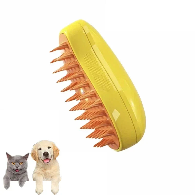 3-in-1 Electric Steam Pet Grooming Brush, - MyPetDollar.com