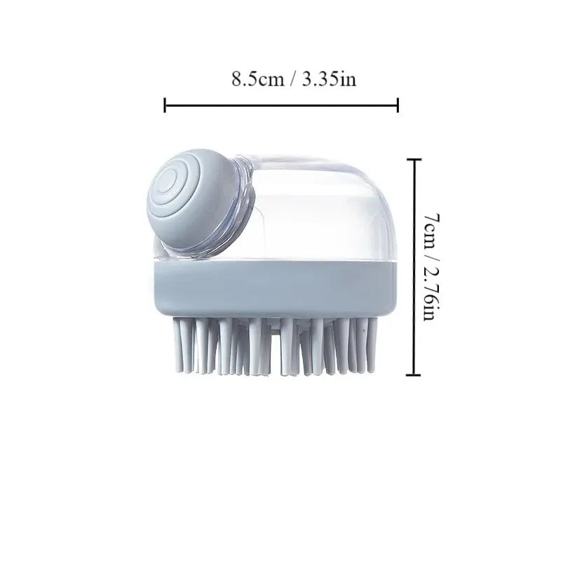 Pet Bath Brush Soft Silicone with Shampoo