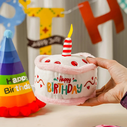Interactive & Durable 1 Plush Pink Birthday - MyPetDollar.com