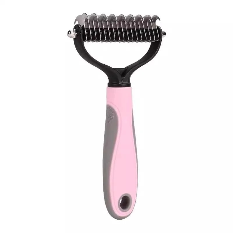Double Sided Stainless Steel Pet Deshedding Brush