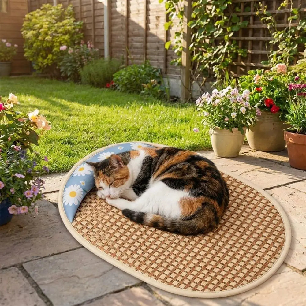 Dogs Nest Sunflower Print Pet Cooling Mat - MyPetDollar.com