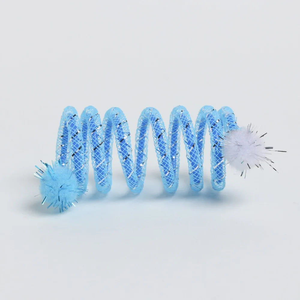 Colorful Coils Spring with Plush Ball