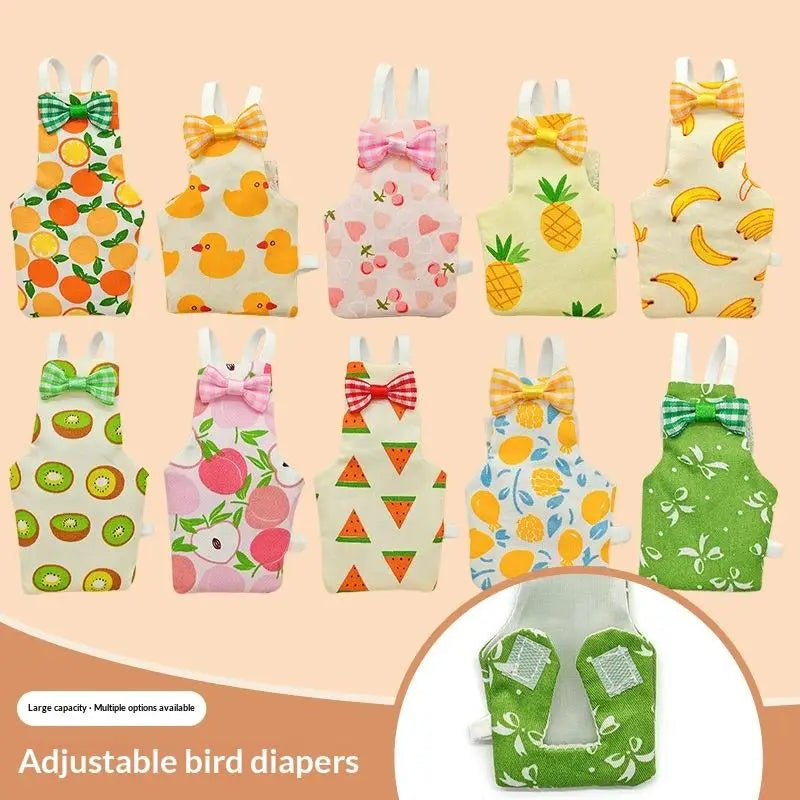 New Cute Colorful Parrot Diaper Bowtie - MyPetDollar.com
