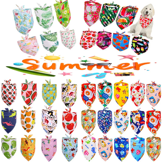 30PS Bulk Summer Bandanas Fruit Dog Bandana - MyPetDollar.com