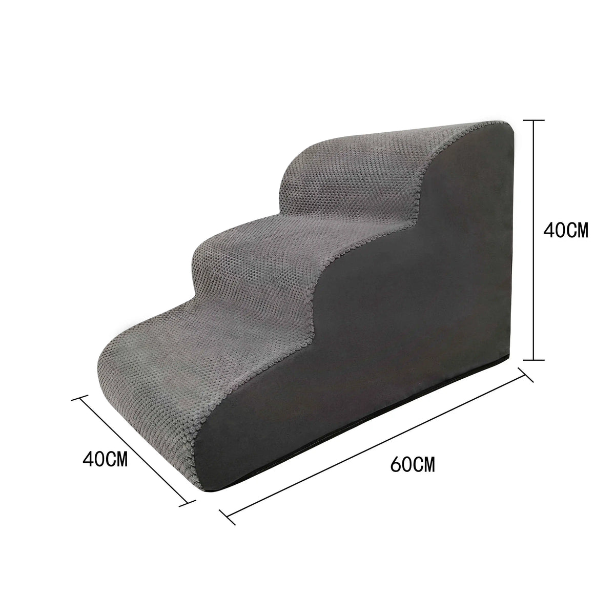 Non-Slip 4-Step Curved Dog Ramp