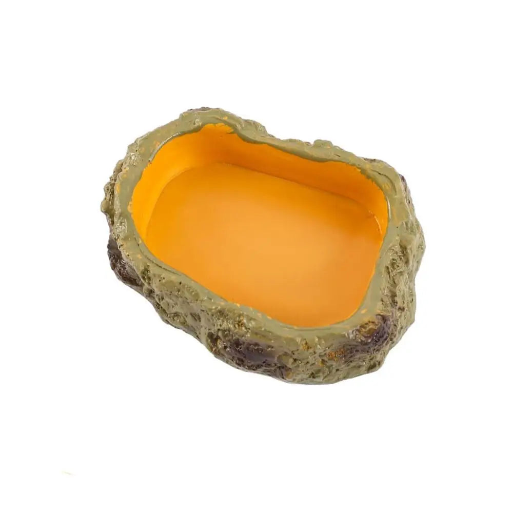 Resin Reptile Water Bowls Rock Simulation - MyPetDollar.com