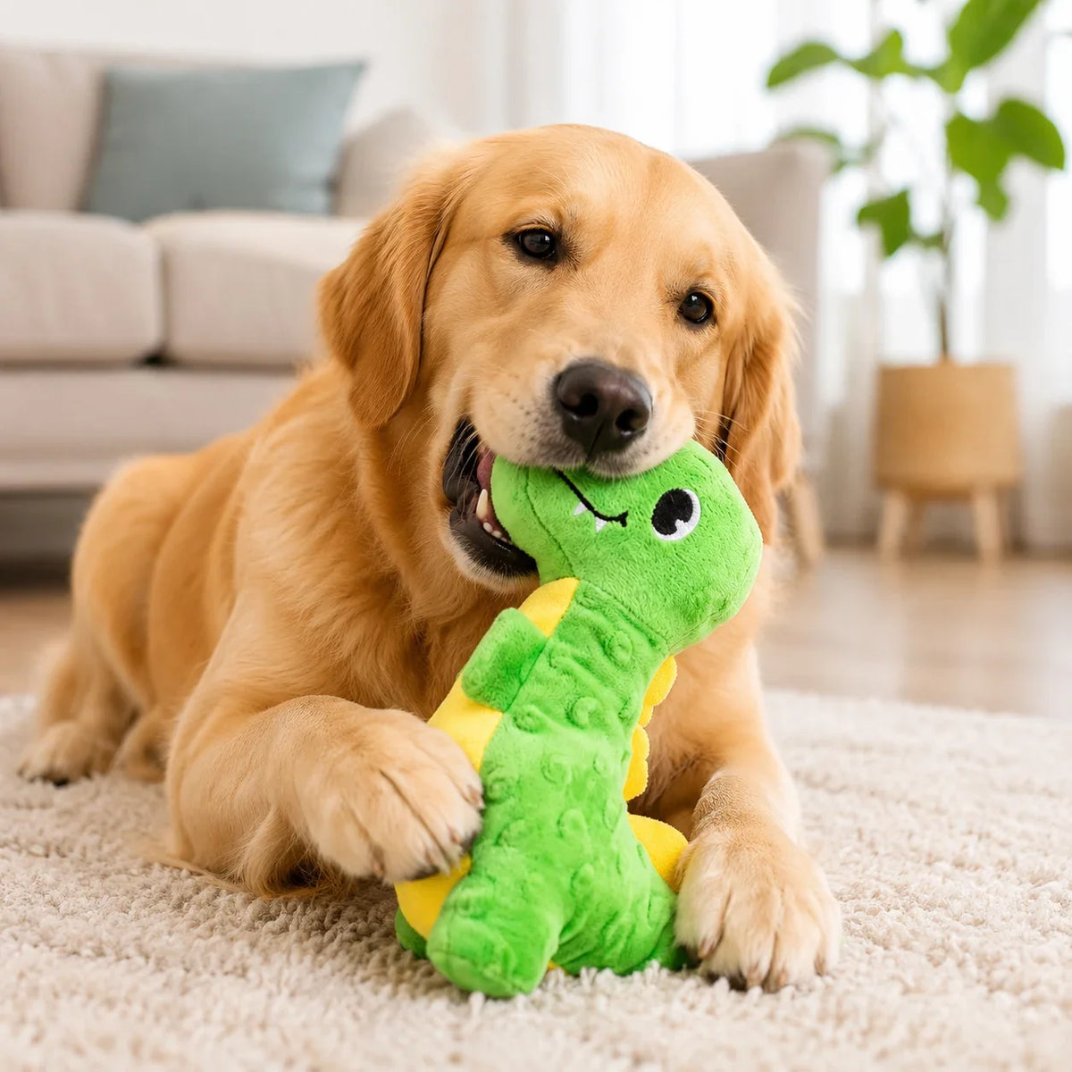 Dinosaur Series Pet Squeaky Plush Toy - MyPetDollar.com