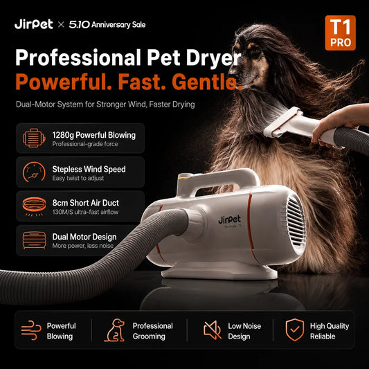 JIRPET T1 Professional Pet Dryer For Dog Cat - MyPetDollar.com