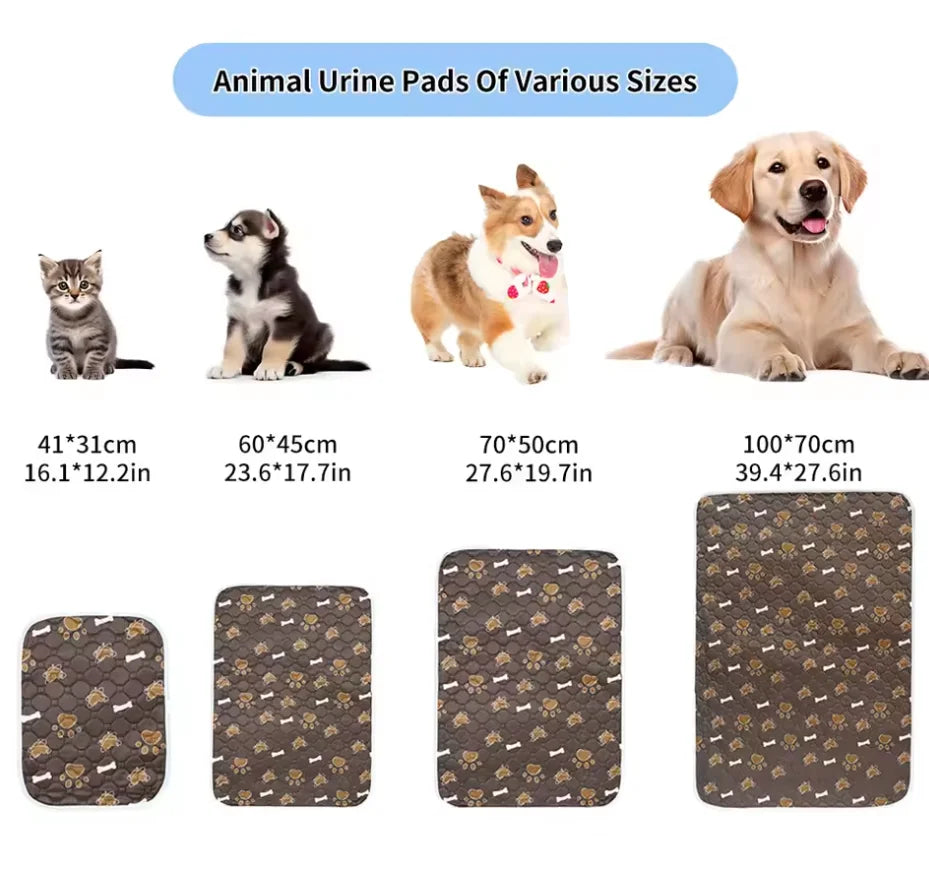 2pcs Cute Waterproof Pet Pee Pad Washable - MyPetDollar.com