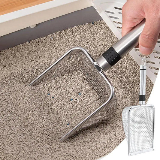 Steel Cat Sand Shovel Fine Pores Pet Poop - MyPetDollar.com