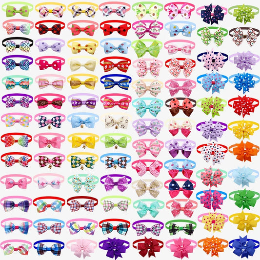 50/100pcs Bulk Popular Dog Bowtie For Small - MyPetDollar.com