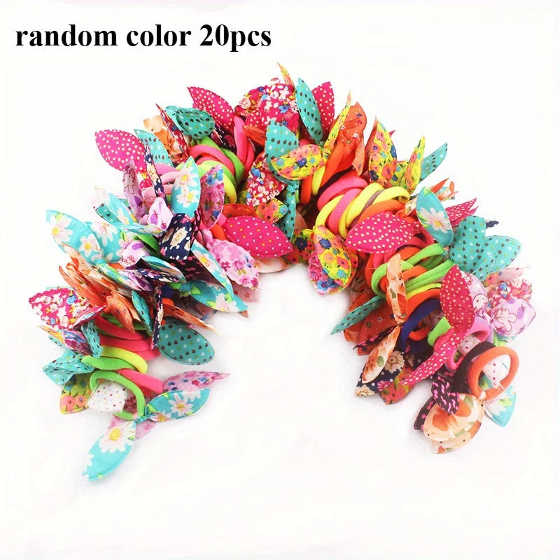 Rubber Creativity Pet Hair Accessories Bow Polyester Cute Puppy