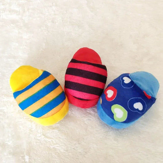 Pet Toys Slipper Squeaking Sound Plush - MyPetDollar.com