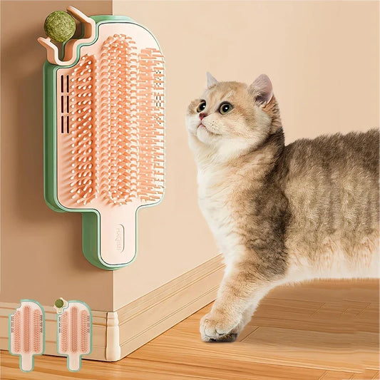 Pet Cat Hair Removal Comb with Catnip Balls - MyPetDollar.com