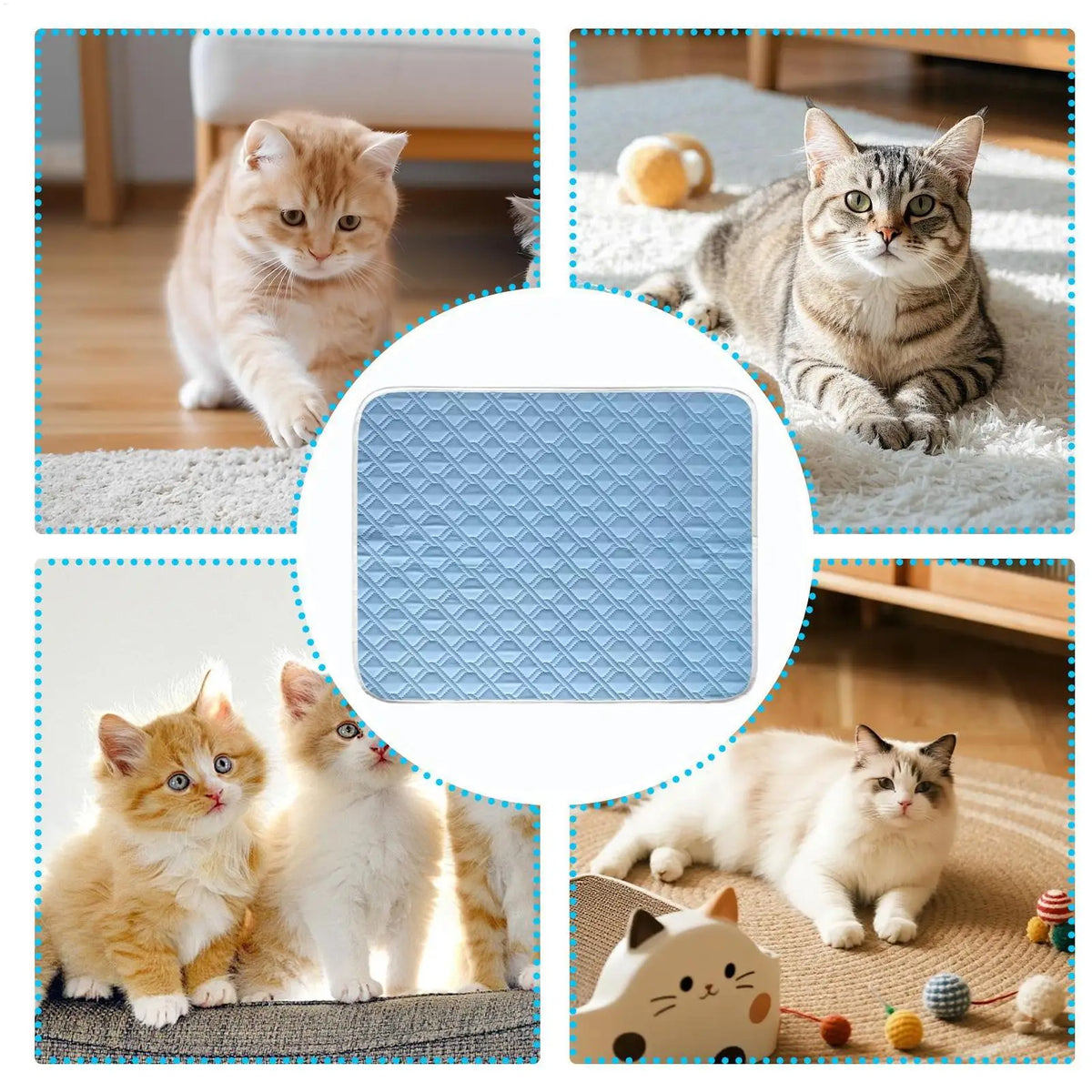 45x35cm New Dog Cooling Mat Summer Washable - MyPetDollar.com
