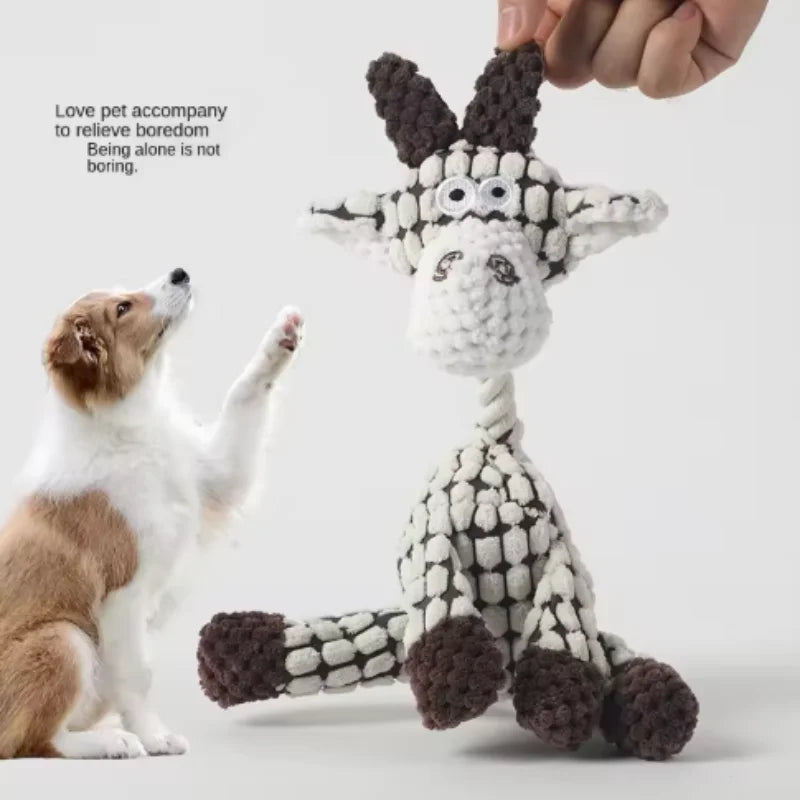 Dog Toys Puppy Squeaker Squeaky Plush Bone - MyPetDollar.com
