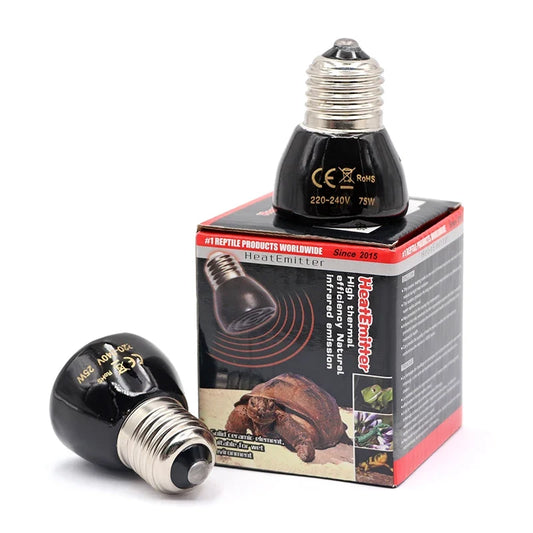 220V Far Infrared Heating Lamp Black Ceramic - MyPetDollar.com