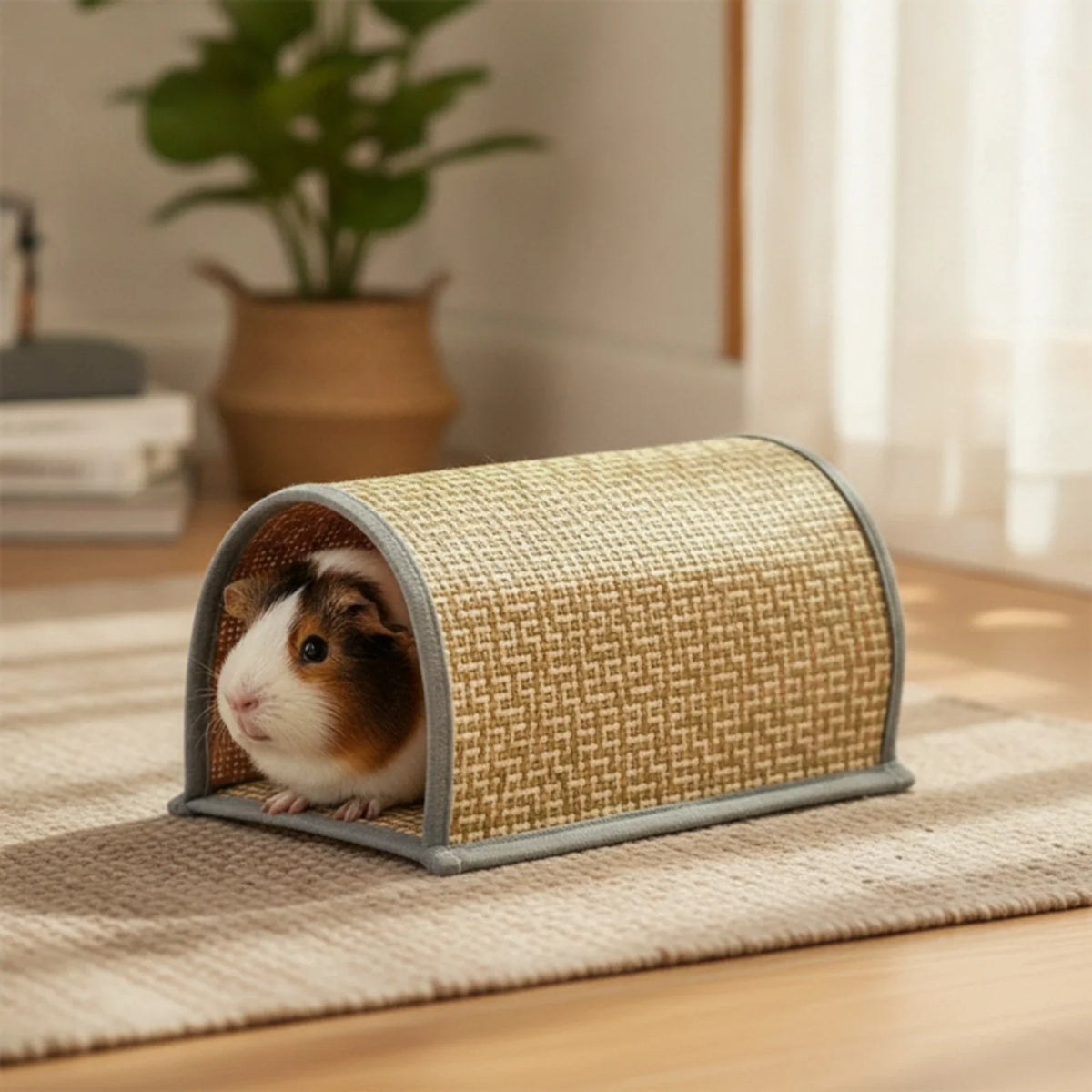 Pet Tunnel with Woven Mat Sturdy Small - MyPetDollar.com
