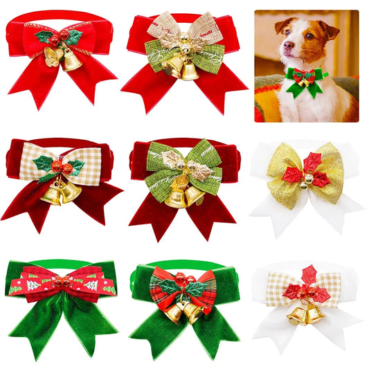 50/100pcs Exquisite Dog Bowtie Bell - MyPetDollar.com
