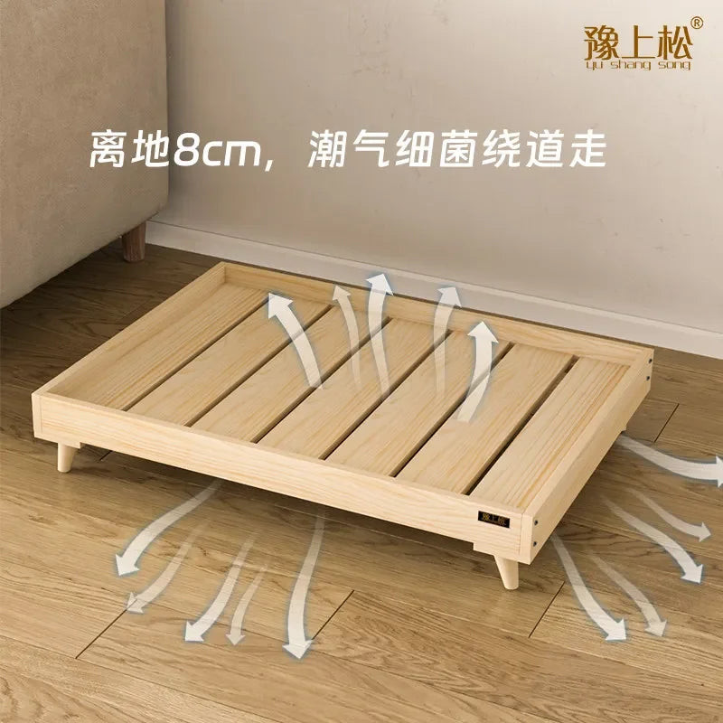 Dog bed four seasons pet bed solid wood off - MyPetDollar.com