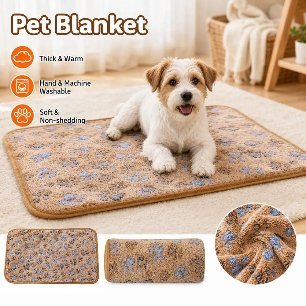Pet Warm Blanket Flannel Double Thick Fleece - MyPetDollar.com