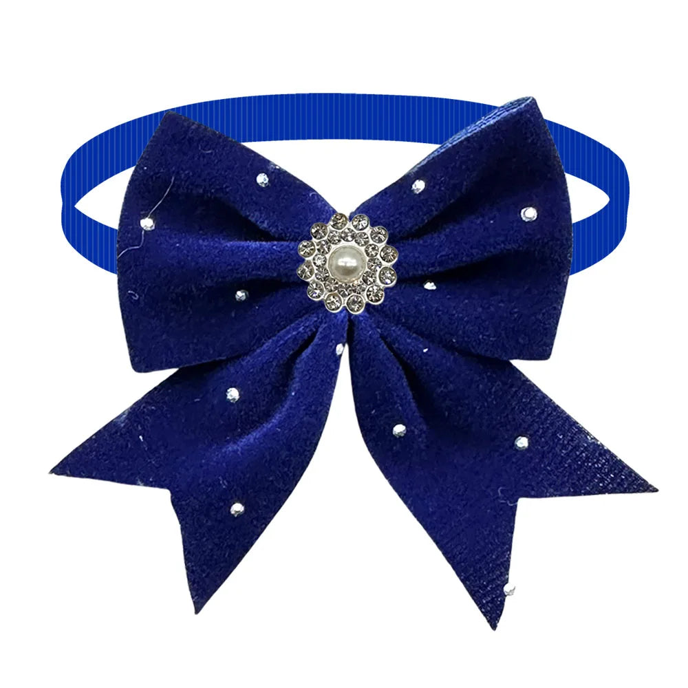 50/100PCS Diamond Bows For Dogs Bowties - MyPetDollar.com