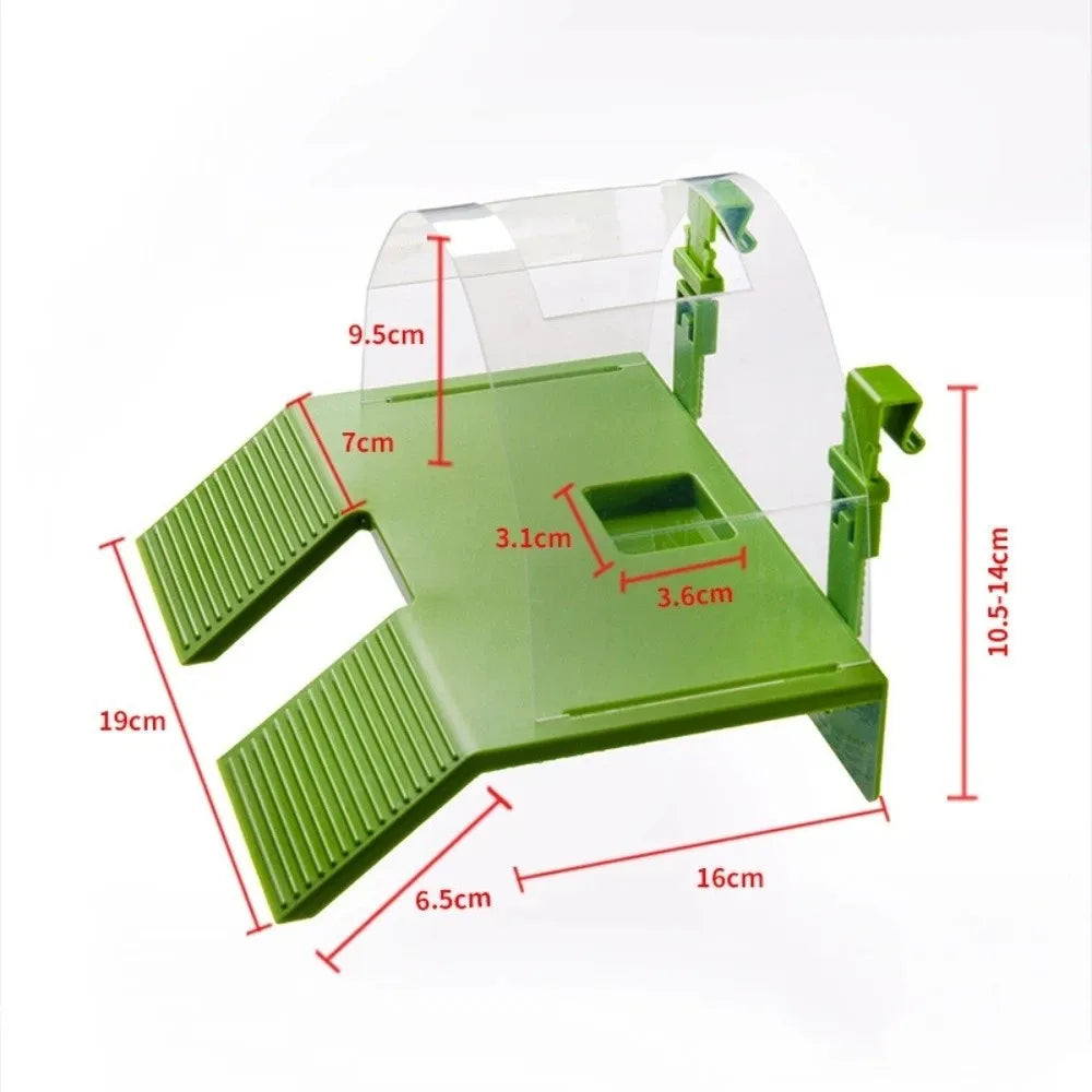 Double Ramp Turtle Basking Platform Anti Escape Cover
