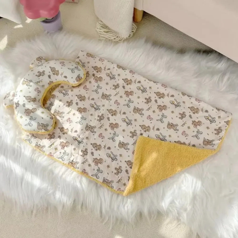 Printed Dog Blanket Warm Soft Pet Throw for - MyPetDollar.com
