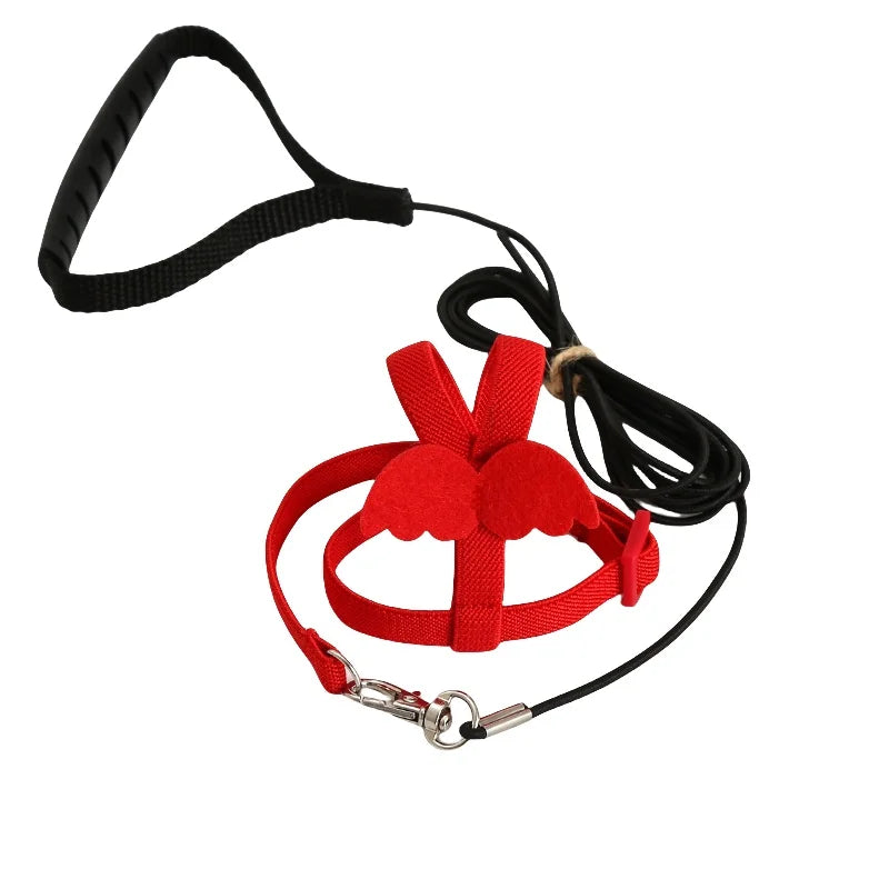 Adjustable Parrot Bird Harness Lead Set – 7 Colors