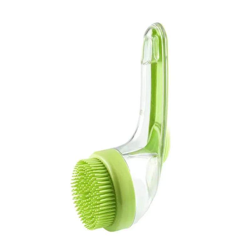 2IN1 Pet Bathing Grooming Brush Press to Release Fluid Dog Cleaning, Soft